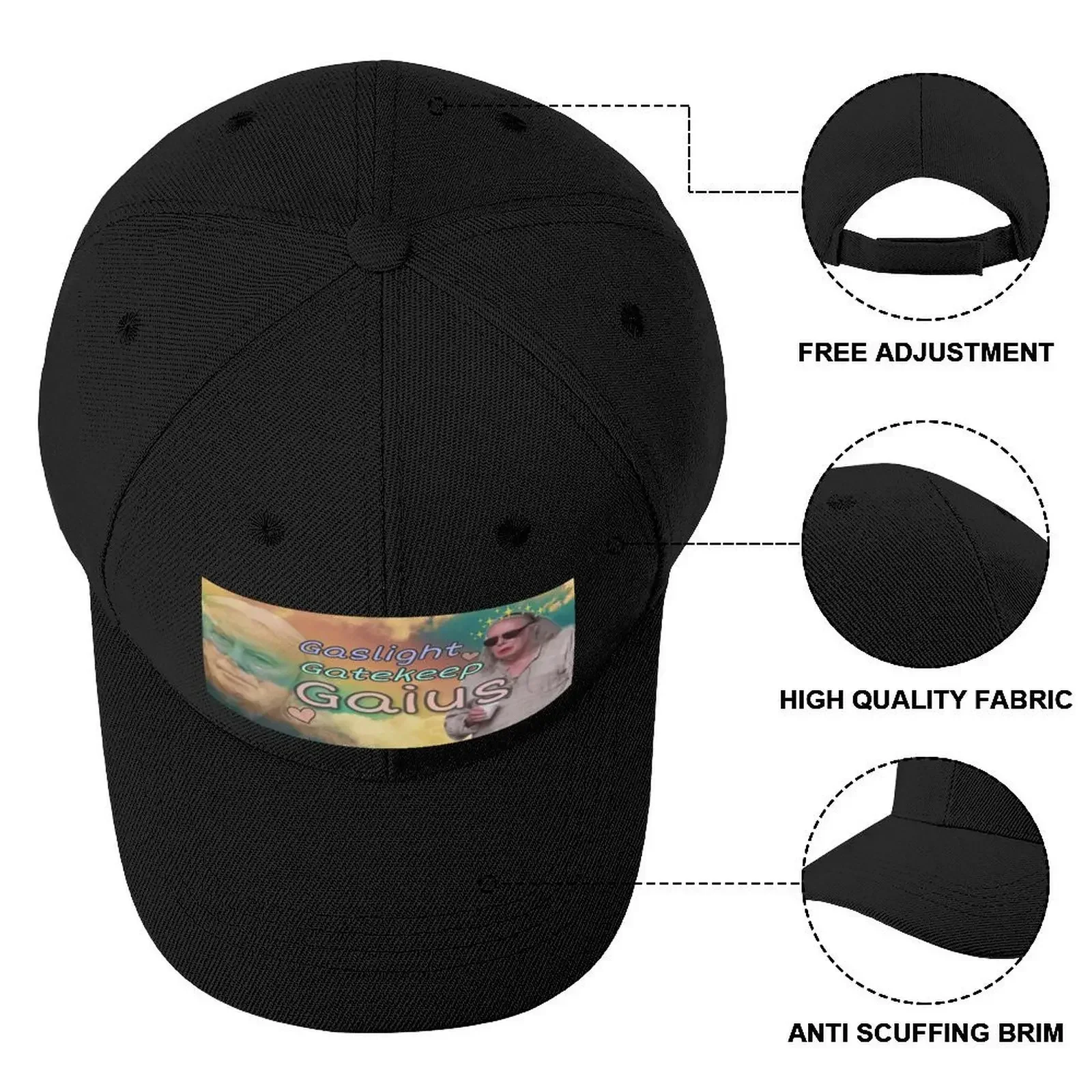 Gaslight Gatekeep Gaius aestheticCap Бейсбольная кепка Шляпа дальнобойщика милые шапки на день