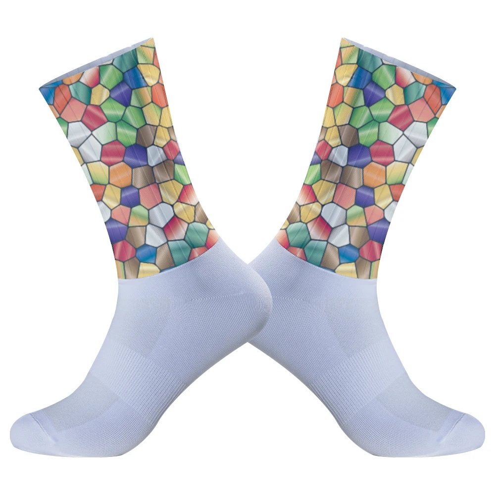 Летние 2024 Новые велосипедные носки для команды дышащие гелевые спортивные