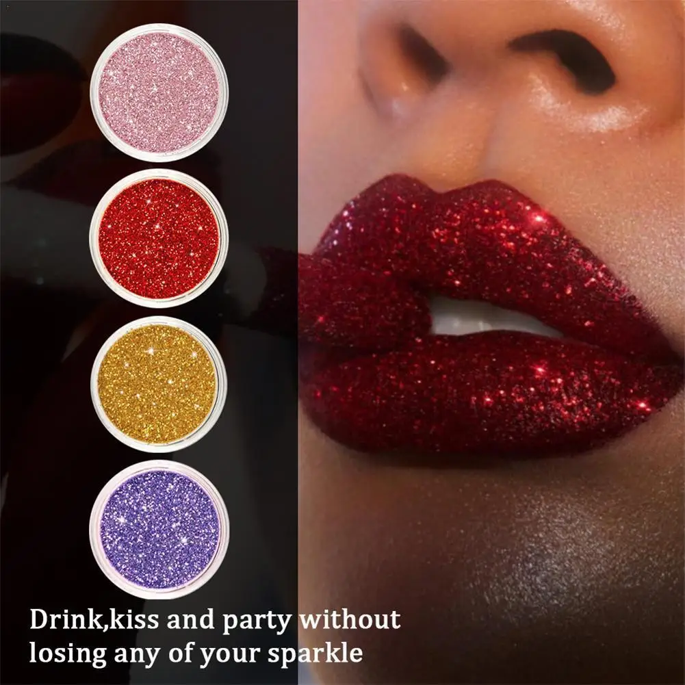 

4 Colors/set DIY Glitter Liquid Lipstick Long Lasting Waterproof Shiny Lip Without Smudging,Lipgloss Kit With Eyes Lips Brushes
