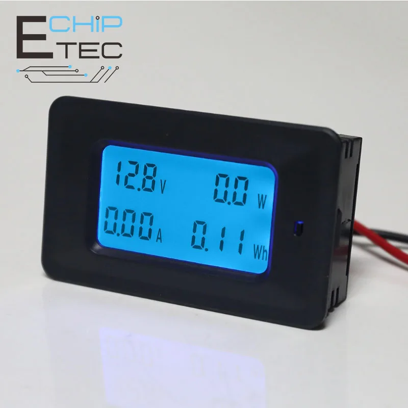 

20A/50A/100A Digital DC 8-100V Voltmeter Ammeter LCD 4 in 1 DC Voltage Current Power Energy Meter Detector with Shunt