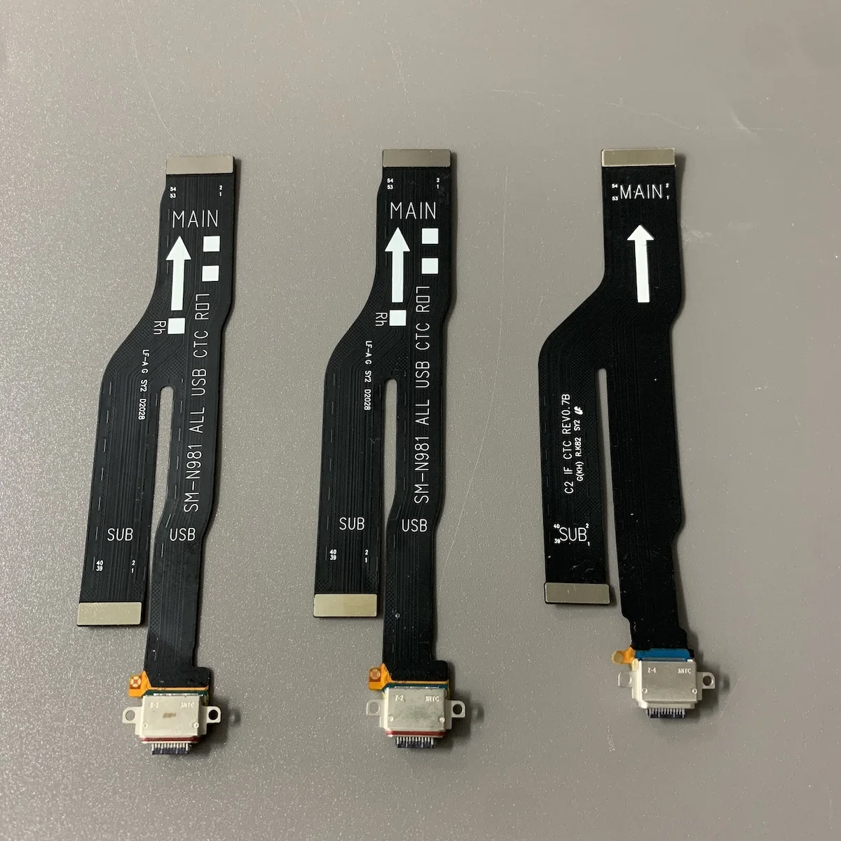 Фото USB-порт для зарядки, док-станция, зарядная плата, гибкий кабель для Samsung Note 20, замена Ultra Sub Board №1