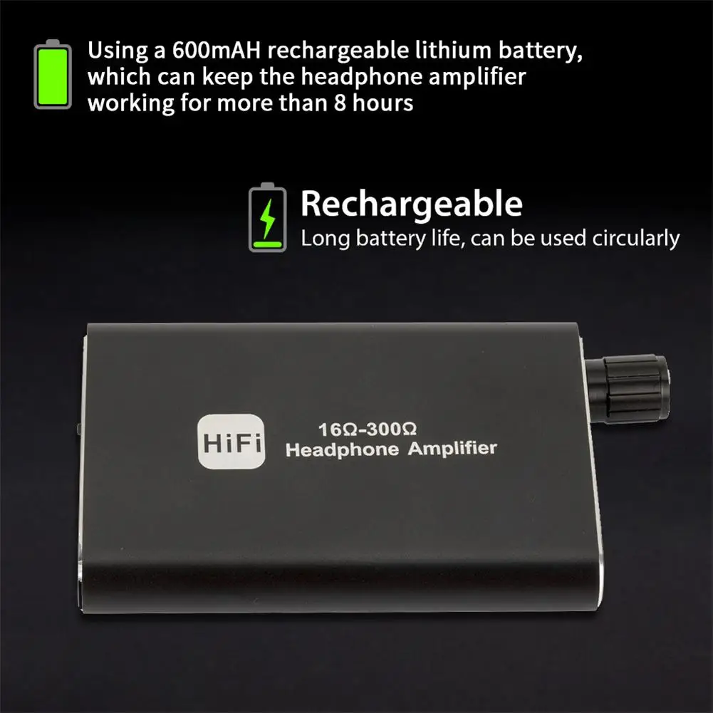 Портативный Hi-Fi усилитель для наушников 3 5 мм стерео аудио выход с переключателем