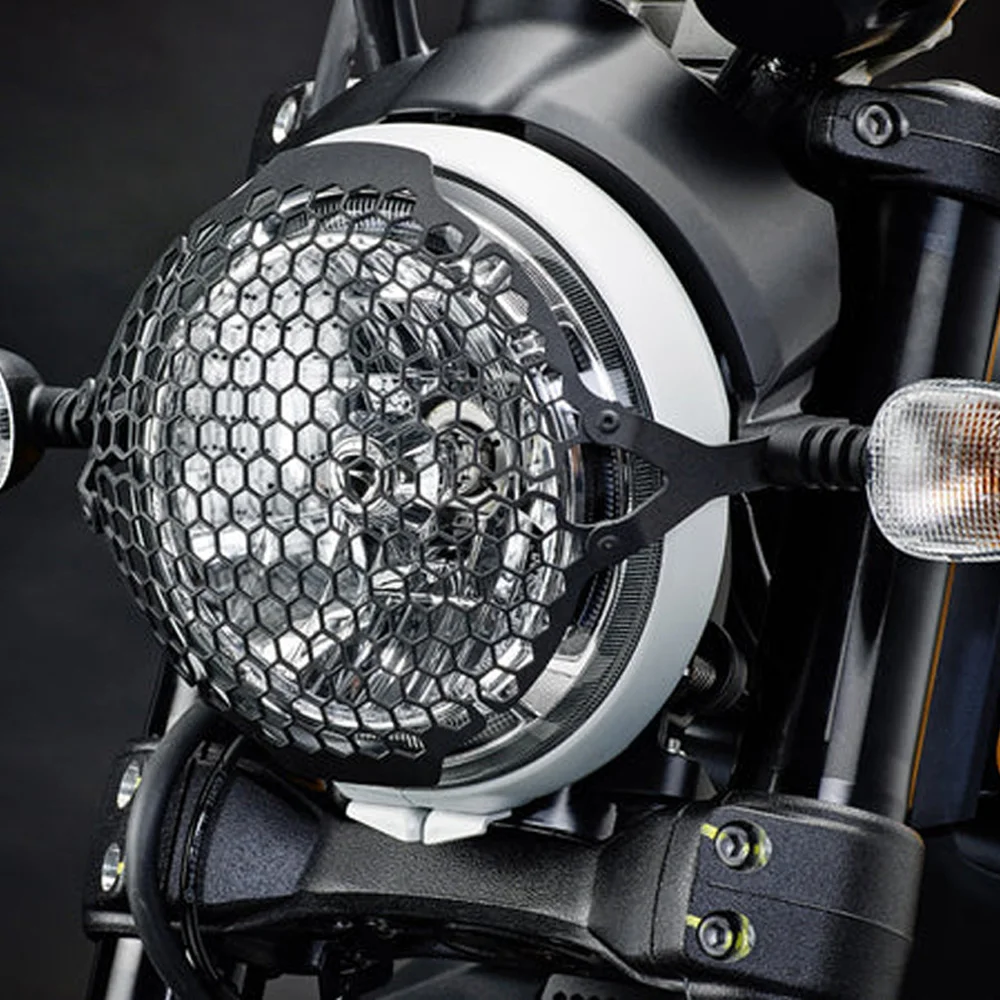 

Motorcycle Headlight Grille Guard head light lamp bracket Cover Protector For Ducati Scrambler Classic 2015 2016 2017 2018-2020