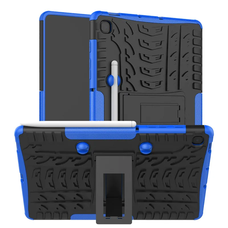 

For Samsung Galaxy Tab S6 Lite Case,Hybrid Armor PC+TPU Stand Cover for Galaxy Tab S6 Lite 10.4 2020 SM-P610 SM-P615 Funda Case
