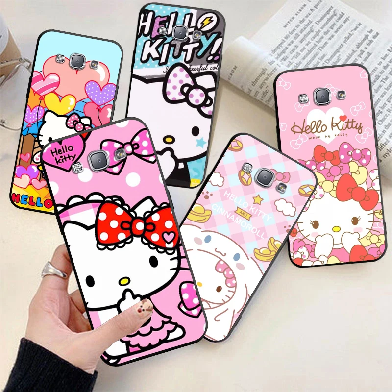 

Cartoon Girl HelloKitty For Samsung Galaxy A9 A8 Star A9S A7 A6 A5 A3 Plus 2018 2017 2016 Silicone Soft Black Phone Case Fundas