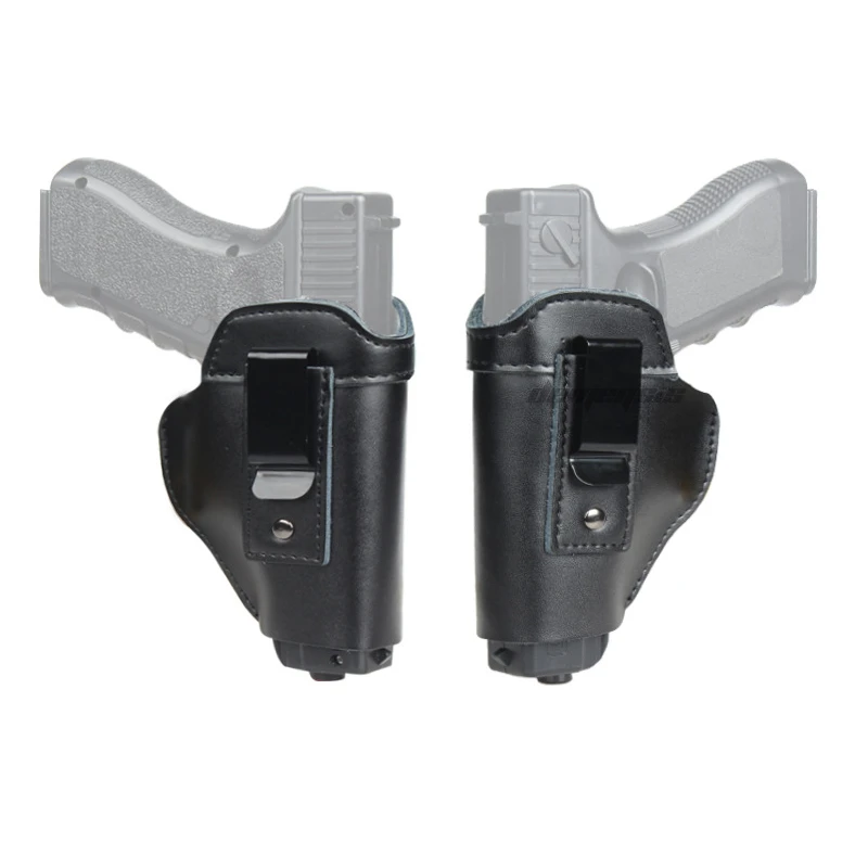 Army Combat Tactical Pistol Waist Holster Durable Leather CS Shooting Hunting Handgun Carry for Glock Sig Sauer S&ampW M&ampP | Спорт и