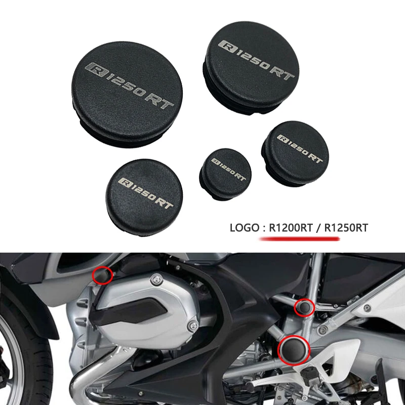 

5PCS Fit For BMW R1250RT R1200RT R 1200 RT R 1250RT 2014-2022 2019 2020 2021 Frame Hole Cover Caps Plug Decorative Frame Cap Set