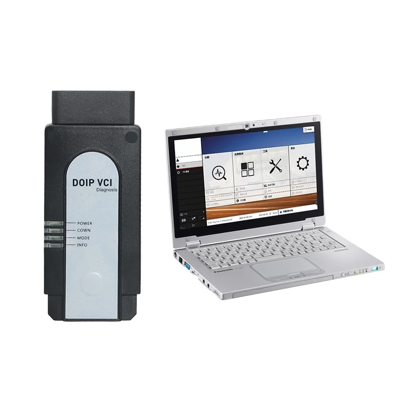 

DoIP-VCI Professional Diagnostic Tool with the original software V40.700 update to 2022 support online programming