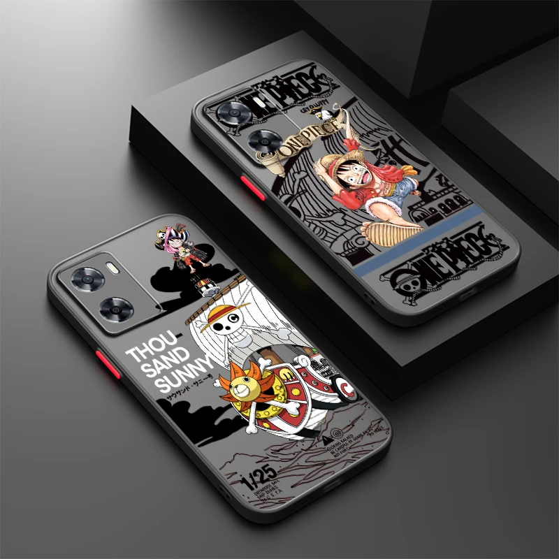 Цельная Роскошная Милая матовая полупрозрачная лампа Луффи для OPPO X5 X3 A54S A5 A94 A16 A53S