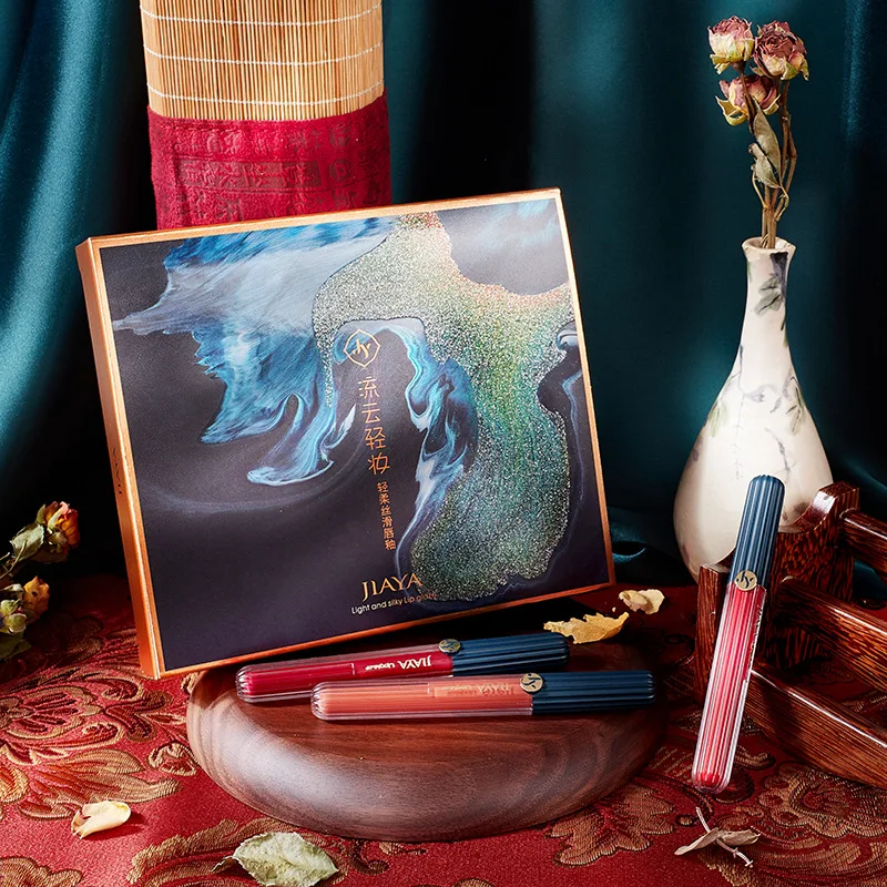 Набор глазури для губ с розмарином блеск китайский макияж пять штук в подарочной