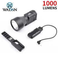 wadsn klesch 2u flashlight 1000 lumens zenitc tactical ak sd gen 2 strobe led light with remote pressure switch fit 20mm rail