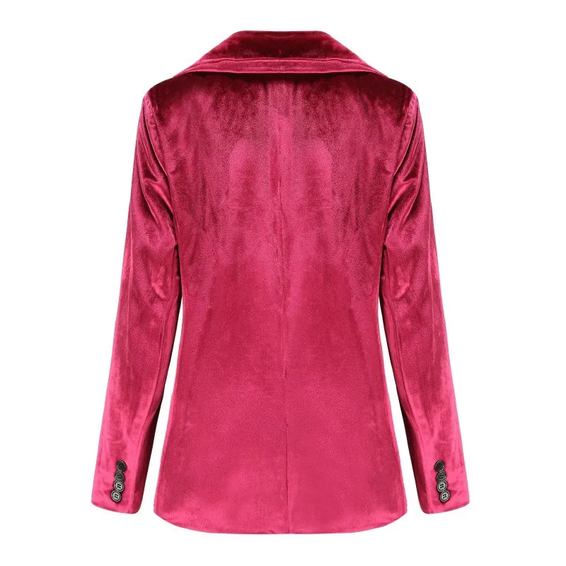 Simple Blazer Suit Women Solid Color Single Button Office Commute Blazer Suit Spring Autumn New Fashion Casual Jackets All Match