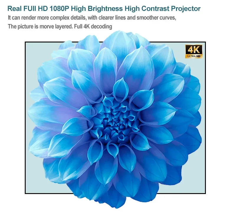 Everycom Q10W pro 13000 Lumens Full HD Android 9.0 WiFi 1080P LED Smart Video Home Theater Cinema Projector 4K Proyector