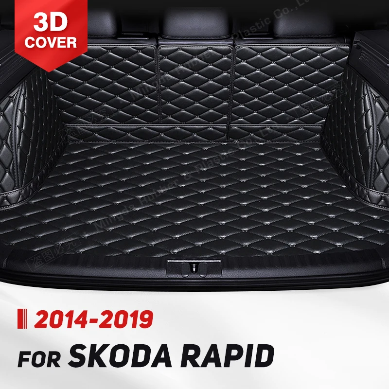 

Автомобильный коврик для багажника с полным покрытием для SKODA Spaceback 2014-2019 18 17 16 15, автомобильный коврик для багажника, защитные аксессуары для салона автомобиля