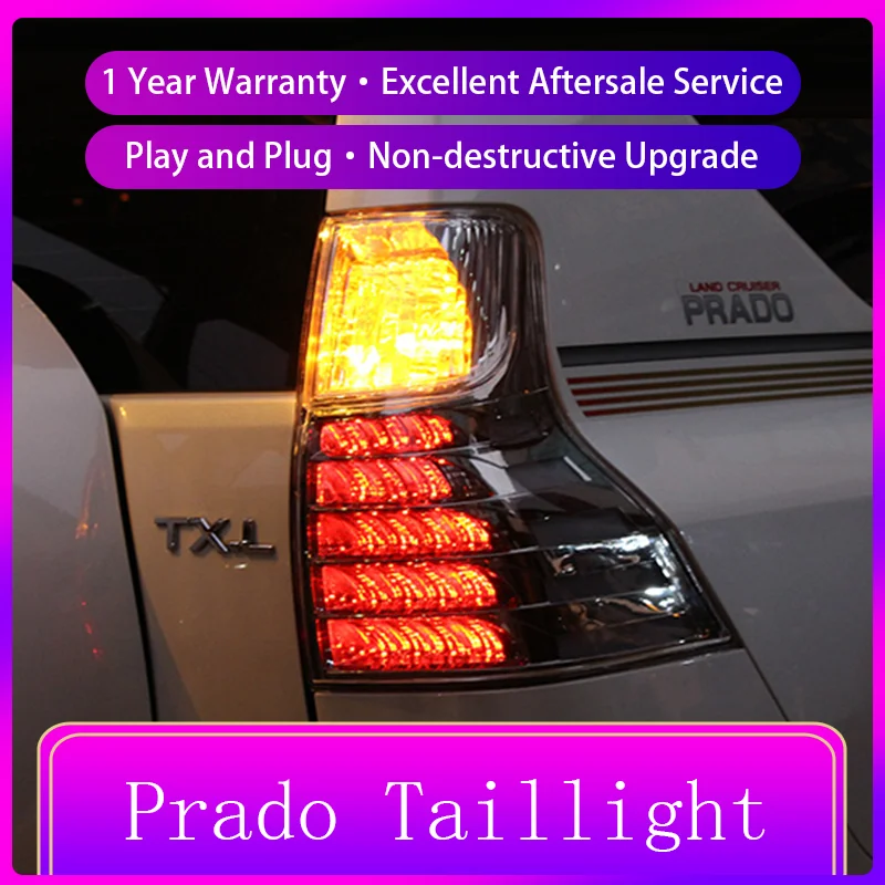 Подходит для Toyota Prado LC150 светодиодный DRL задние фонари 2010-2021 сборка внешние