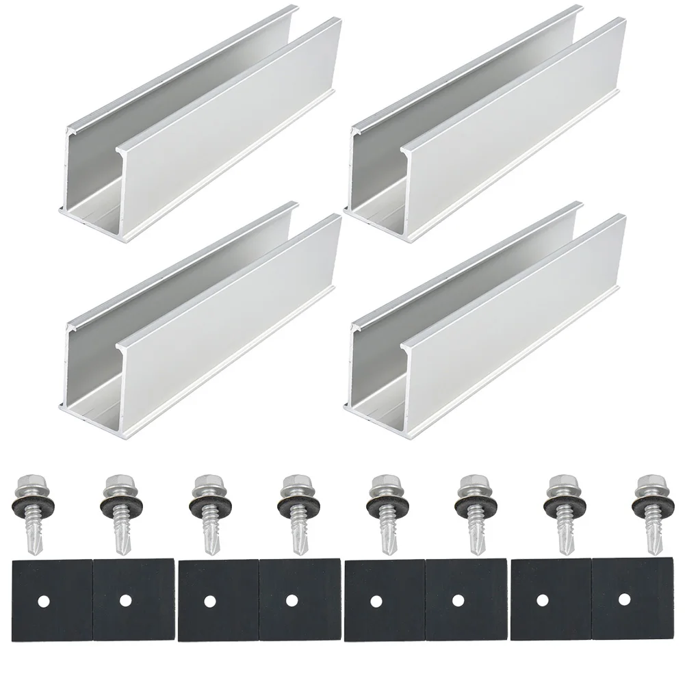 Универсальный кронштейн рельса солнечных модулей для установки на