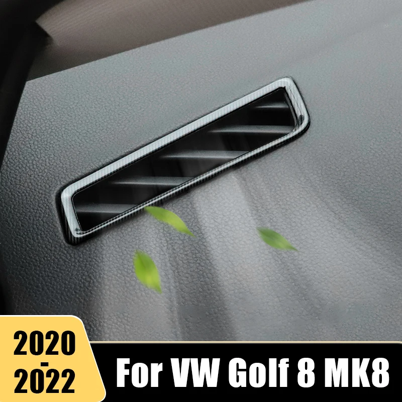 

For Volkswagen VW Golf 8 MK8 2020 2021 2022 Car Dashboard Center Console Air Conditioner Vent Outlet Cover Decoration Accessori