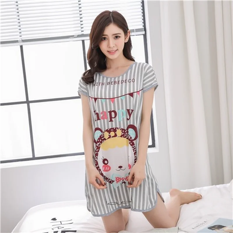 Рисунок 4 - Женская летняя новая ночная рубашка с коротким рукавом