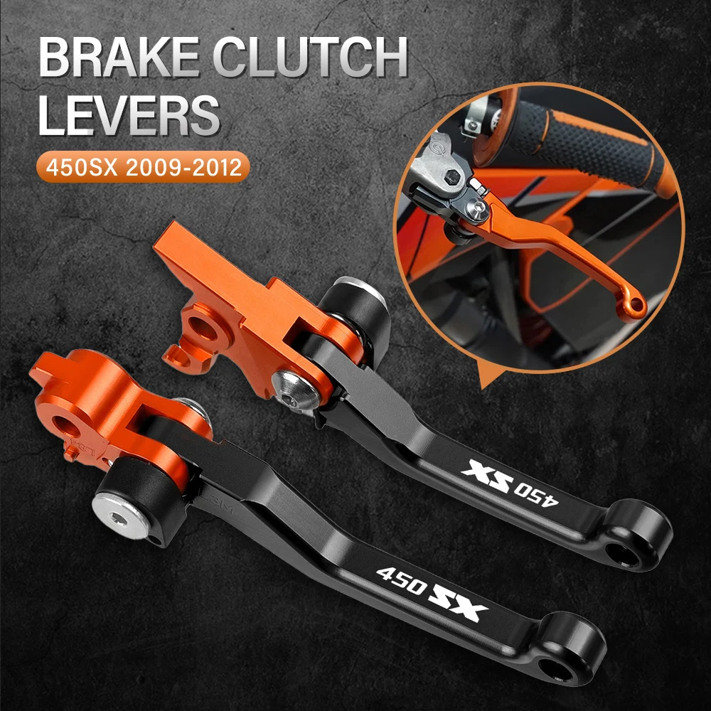 

Motocross Foldable Pivot Dirt Bike Brake Clutch Levers Handle Lever Fit FOR 450SX 450 SX 2009 2010 2011 2012 Motorcycle Brakes
