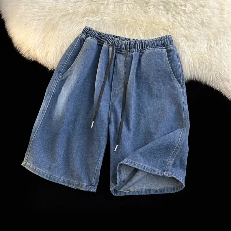 Лето 2023 новые джинсовые рабочие шорты мужские повседневные свободные