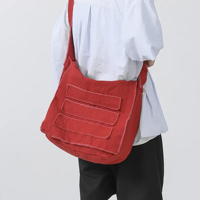 2022 New Japan Style Unisex Canvas messenger bags Casual Large Shoulder bag man cloth crossbody bags for men Brand bolso hombre