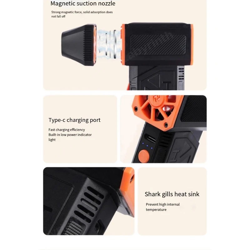 Жесткий вентилятор мощный турбо-фен ручная автомойка выдув воды инструмент для