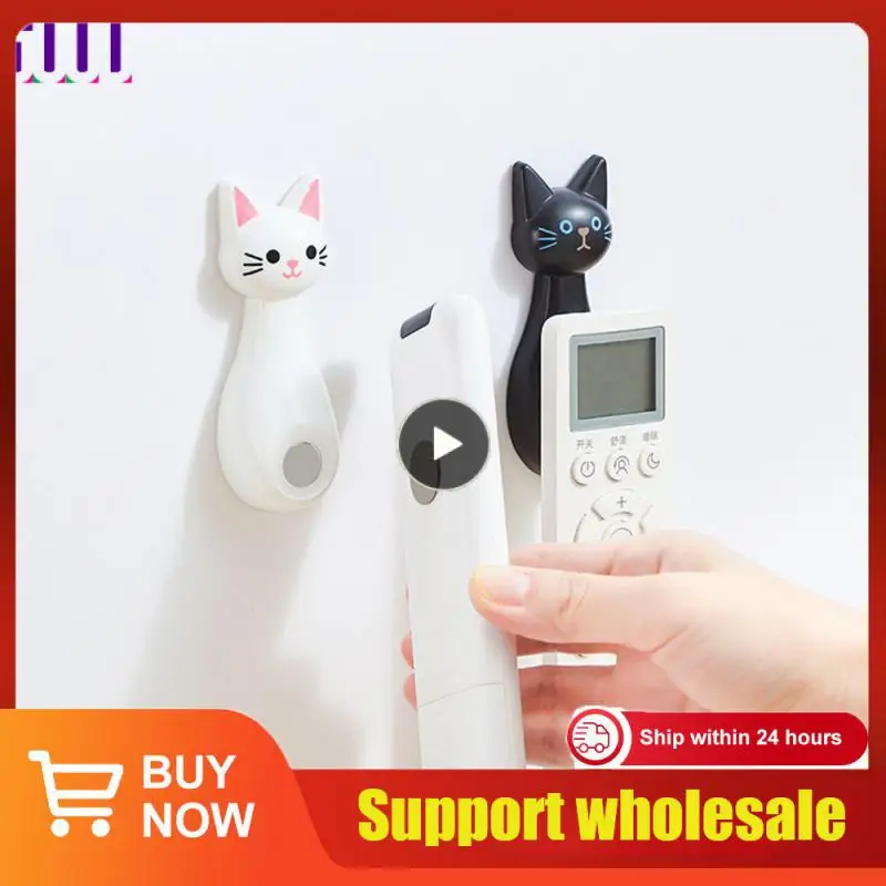 

Wall Magnetic Storage Punch-free Traceless Holder Cat Remote Control Hook Strong Paste Magnetic Hook Hook