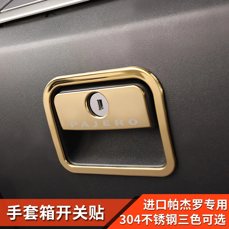 

Car interior modification accessories co-pilot storage box patch glove box switch sticker FOR Mitsubishi Pajero v87 v93 v97