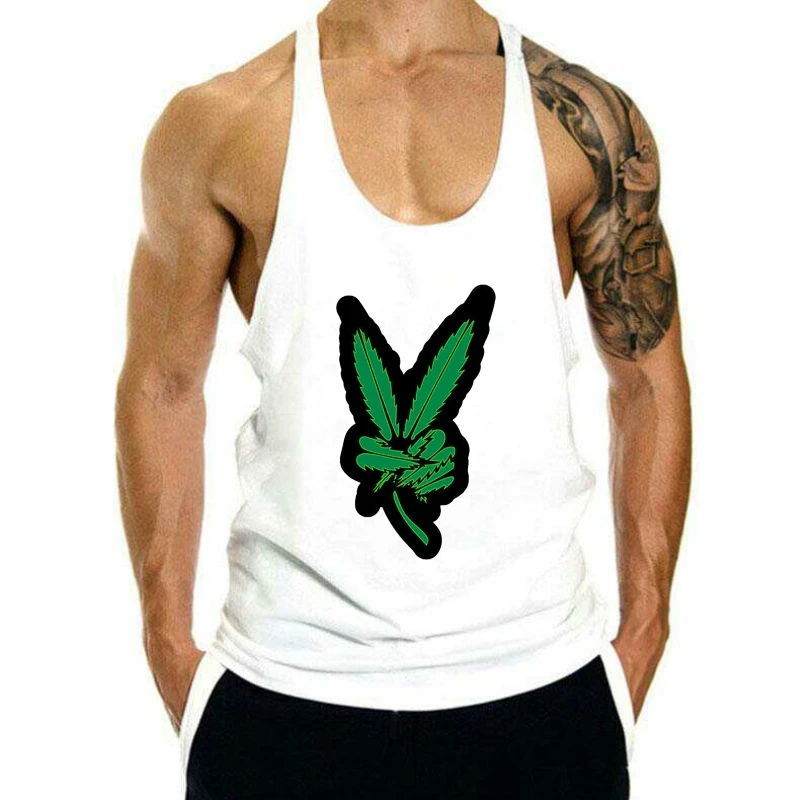 

Мужская майка с надписью Peace Sign для курильщиков марихуаны Blunt Cool Rasta CT177