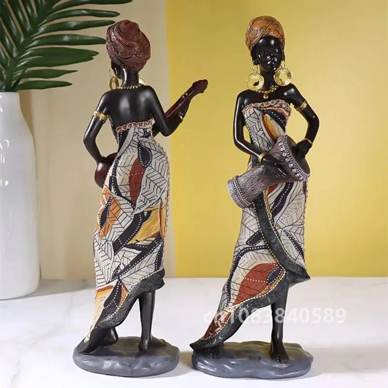 Статуя африканских женщин Vilead из смолы современное искусство фигурка гостиной