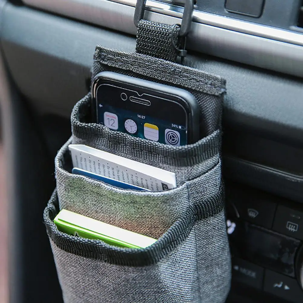 

Car Outlet Vent Storage Bag Organizer Box Oxford Bag Car Bucket Auto Pocket Hanging Bag Holder In Tidying Phone Stowing Sto K7B0