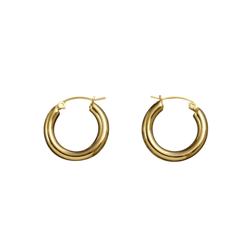 

Маленькие французские серьги-кольца, женские нишевые дизайнерские простые холодные Ретро сетчатые красные модные уличные универсальные ю...