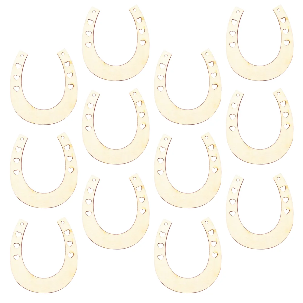 

Wood Horseshoe Wooden Cutouts Crafts Unfinished Slices Pieces Wall Chips Blank Horse Cowboy Discs Horseshoes Circles Diy