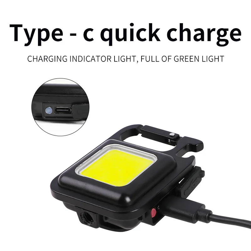 BALDR Мини светодиодный рабочий светильник карманный фонарь USB Перезаряжаемый с