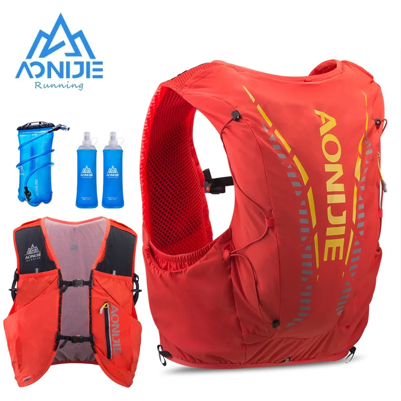 AONIJIE Ultralight 12L Hydration Backpack Pack Bag Vest Soft Water Bladder Flask For Hiking Trail Running Marathon Race Cycling