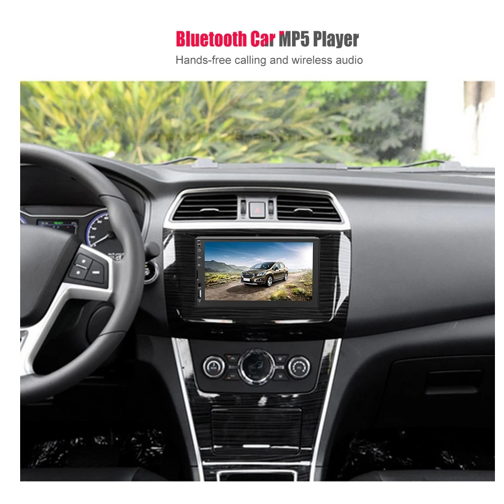 Автомобильный мультимедийный mp5-плеер стерео-система 7 дюймов с разъемом USB/TF/AUX/FM