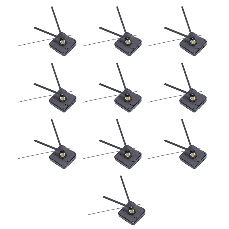 

10X Clock Mechanism DIY Kit Mechanism for Clock Parts Wall Clock Quartz Hour Minute Hand Quartz Clock Movement Home