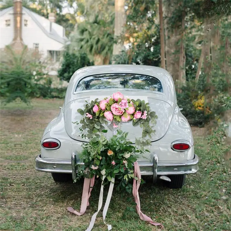 Искусственный венок порога двери цветок DIY Свадебные домашнего декора гостиной