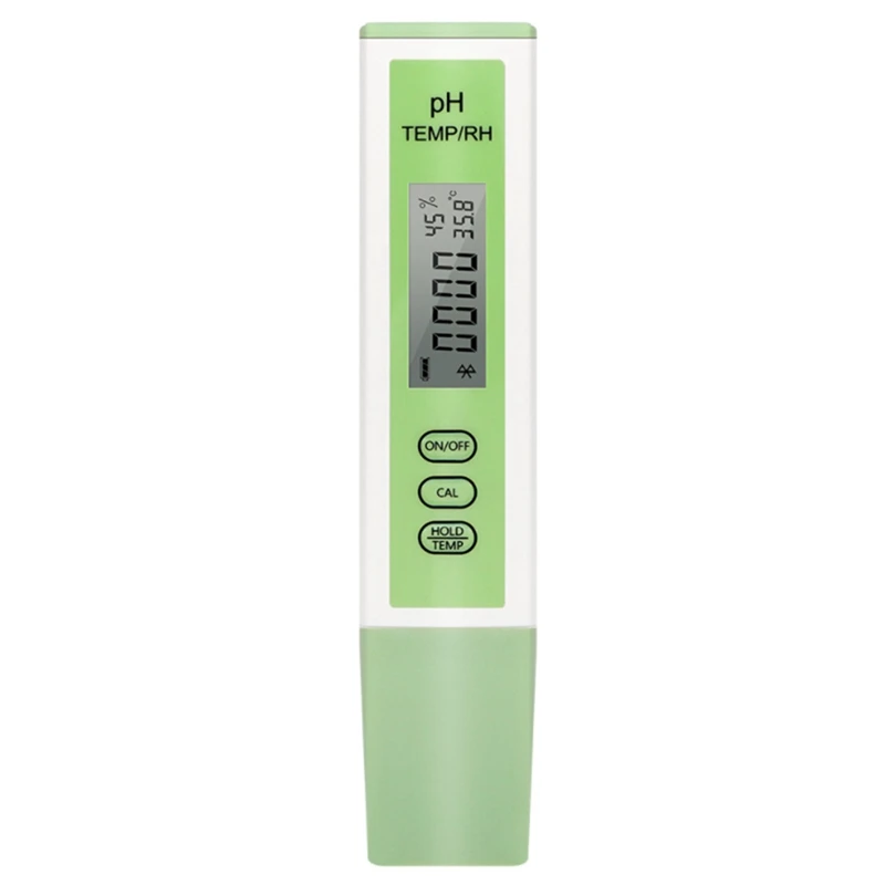 

Spot Goods Bluetooth-Compatible Ph Meter Temperature & Humidity BT Ph Tester Real-Time Monitoring Temp RH Digital Water Tester