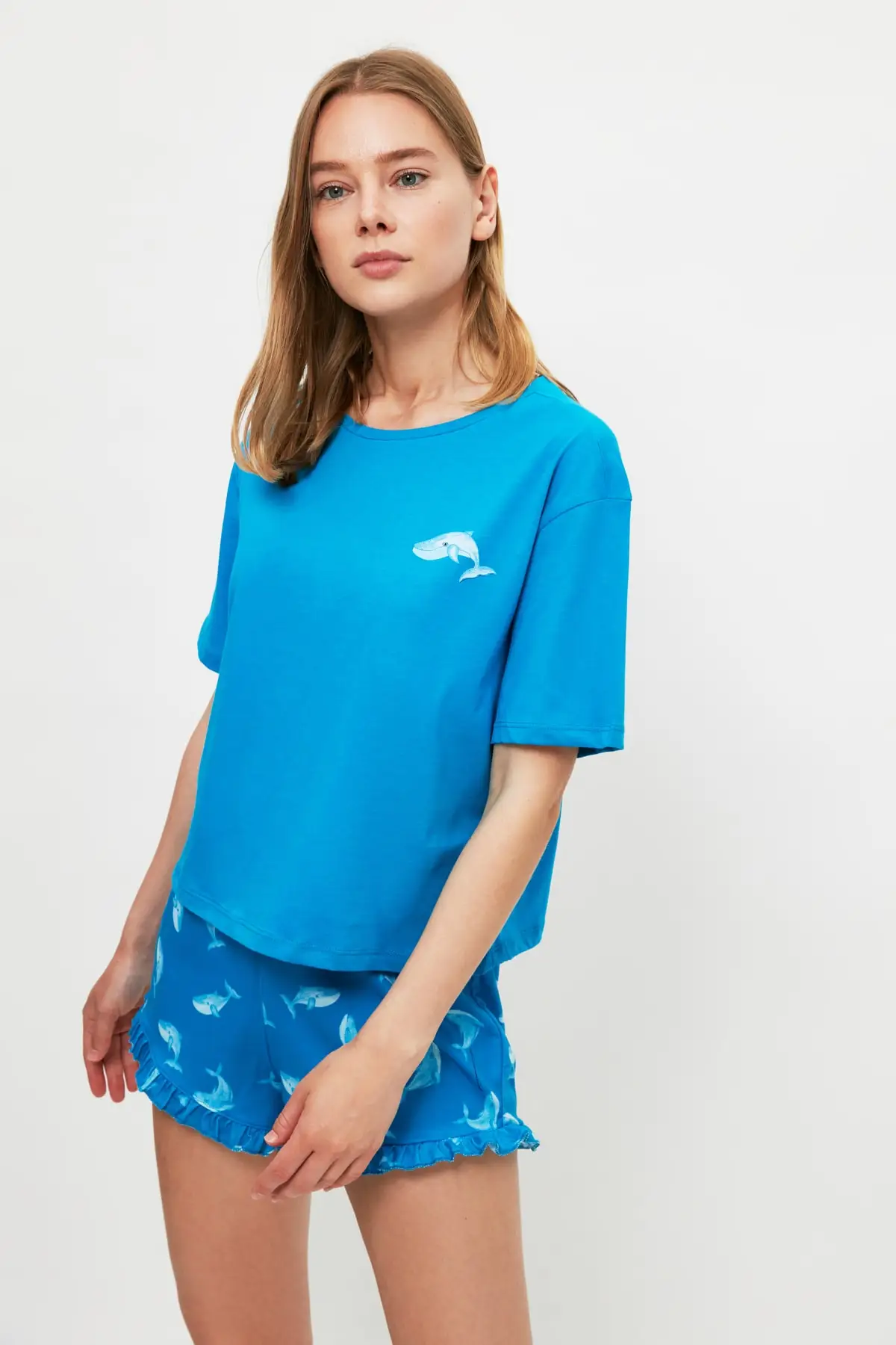 

Trendyol Printed Knitted Pajamas Set THMSS21PT1058