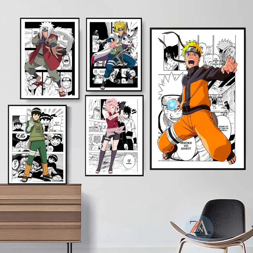Картина на холсте с рисунком из искусственного аниме Наруто Итати |