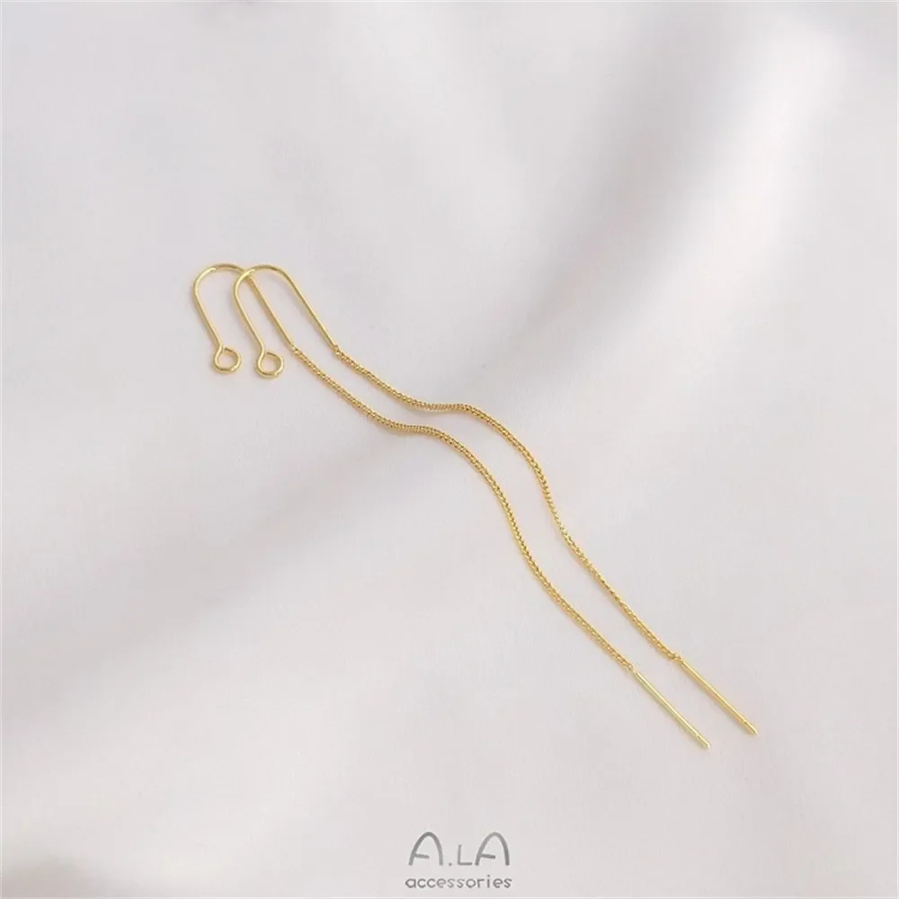 U-образные серьги из серебра 925 пробы серьги-иглы золота 14 карат 18 аксессуары для