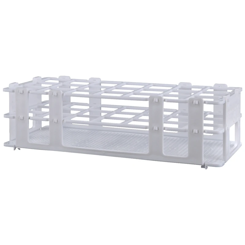 

3X Plastic Test Tube Rack For 30Mm Tube, 21 Well, White,Detachable (21 Hole)