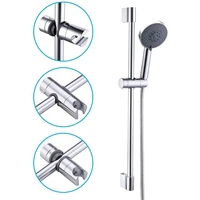 adjustable 18 25mm shower head holder 22mm shower holder clamp showerhead rail slide bracket bathroom accessories 360%c2%b0 rotation