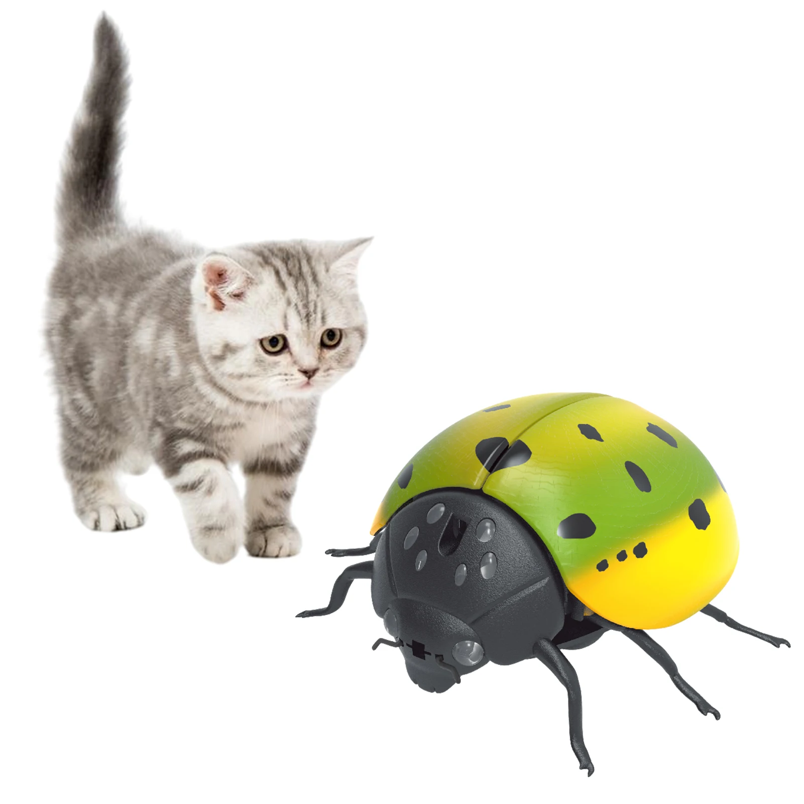 

Игрушка «божья коровка» для ползания, реалистичные игрушки-хиты, Интерактивная игрушка для малышей с подсветкой, обучающая развивающая игр...