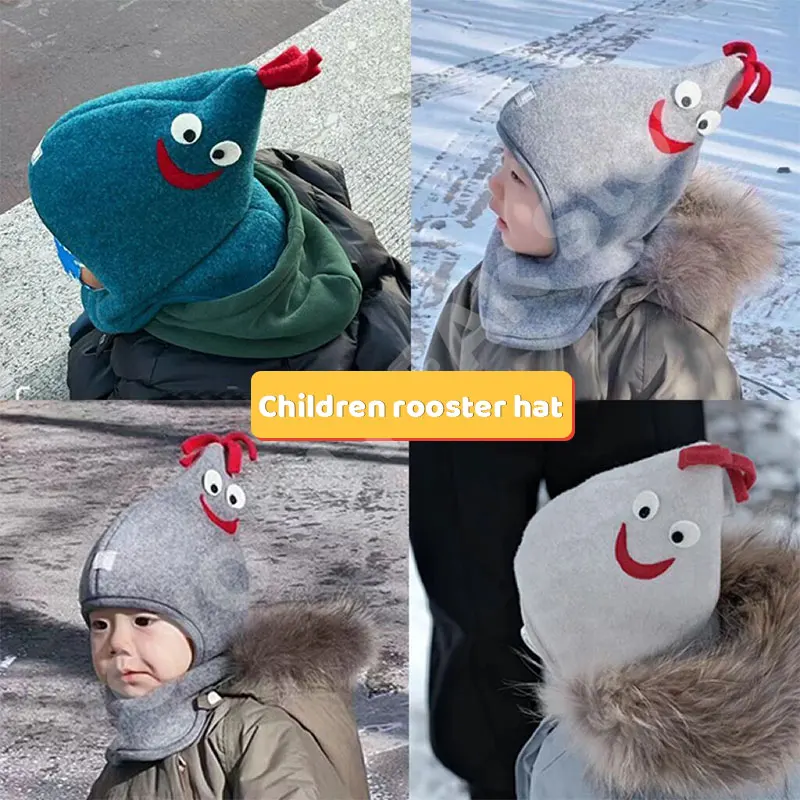 Фото Детская шапка, детские шапки для защиты ушей, шапка для девочек и мальчиков, детские зимние шапки, забавная теплая шапка для малышей №2