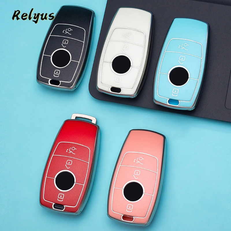 

TPU Car Key Case Protective Cover for Mercedes Benz A C E S G GLS Class W177 W205 W213 W222 G63 X167 Maybach Key Shell Accessory