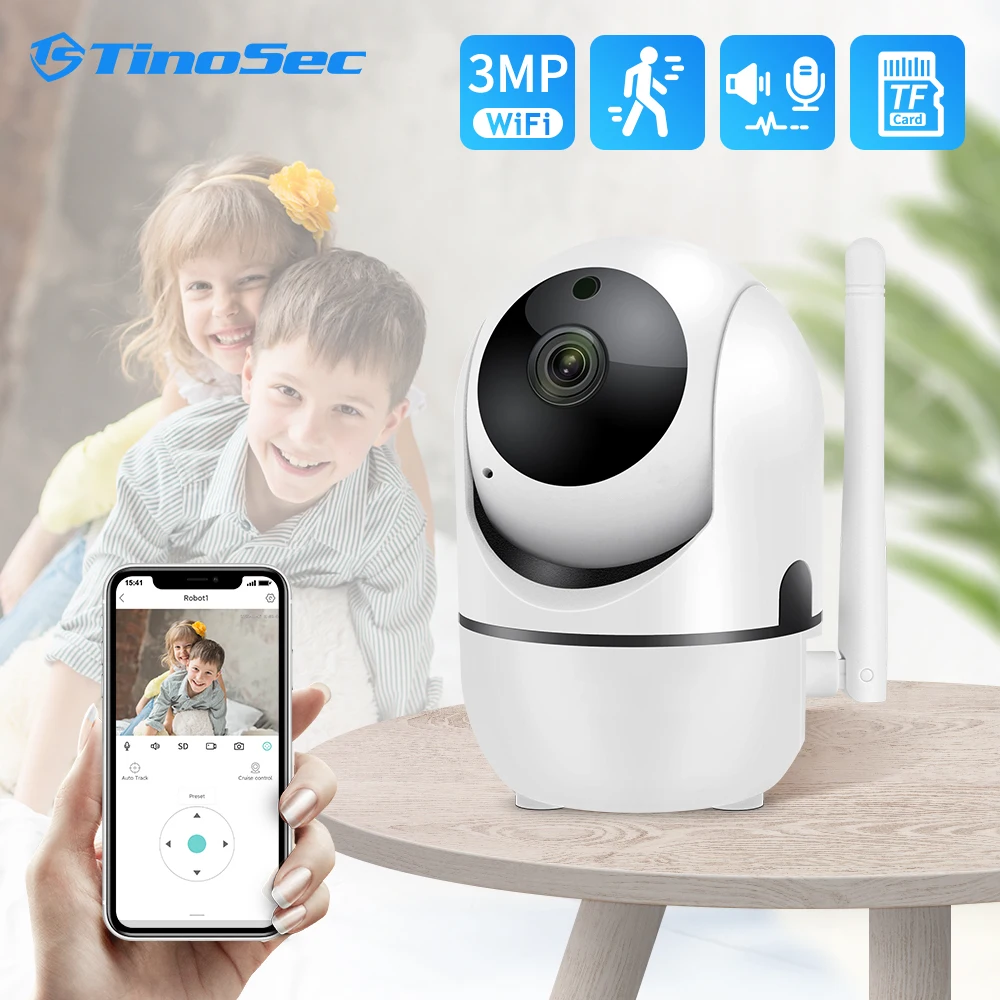 

IP-камера для домашних животных TinoSec HD 3 Мп с Wi-Fi