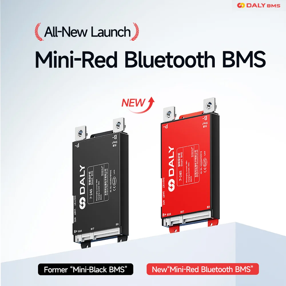 Фото Умная BMS Daly 4S 6S 8S 12S 13S 14S 16S 17S 20S 24S с Bluetooth и UART, 30A 40A 60A 80A 100A 150A 200A для аккумуляторов LiFePO4, Li-Ion, LTO №2