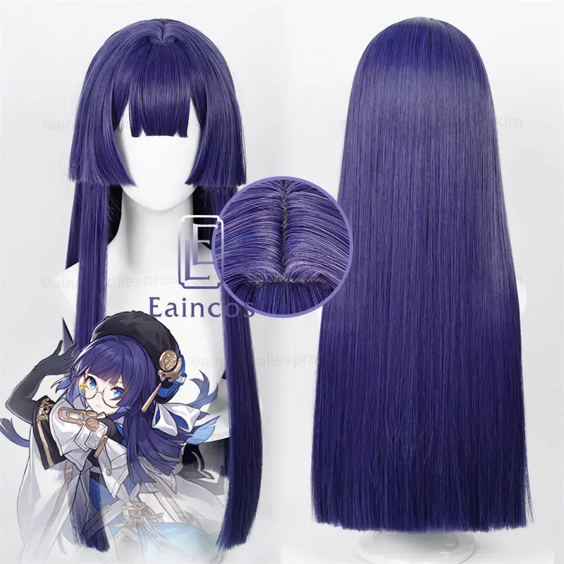 

Game Honkai: Star Rail Pela Cosplay Wig 65cm Long Straight Blue Purple Wigs Anime Wigs Heat Resistant Synthetic Hair